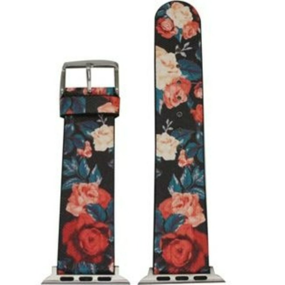 Olivia Pratt Leather Animal Print Apple Watch Band